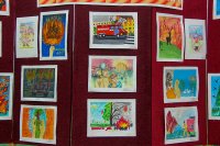 Выставка рисунков по пожарной безопасности 